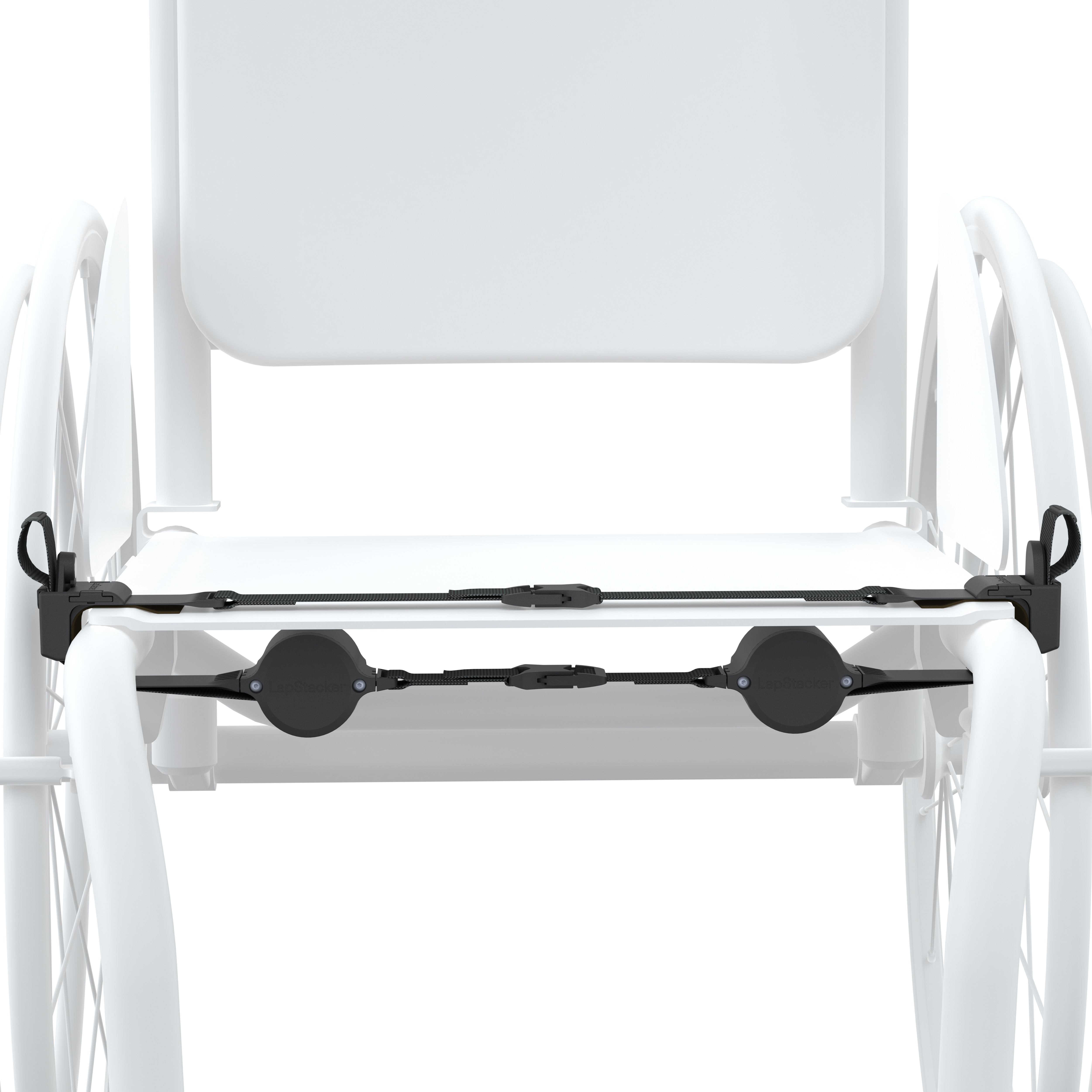 LapStacker-Flex-on-manual-rigid-wheelchair-horizontal-install-front-S